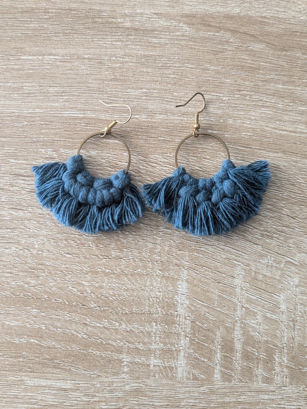 Macrame Hoop Earrings